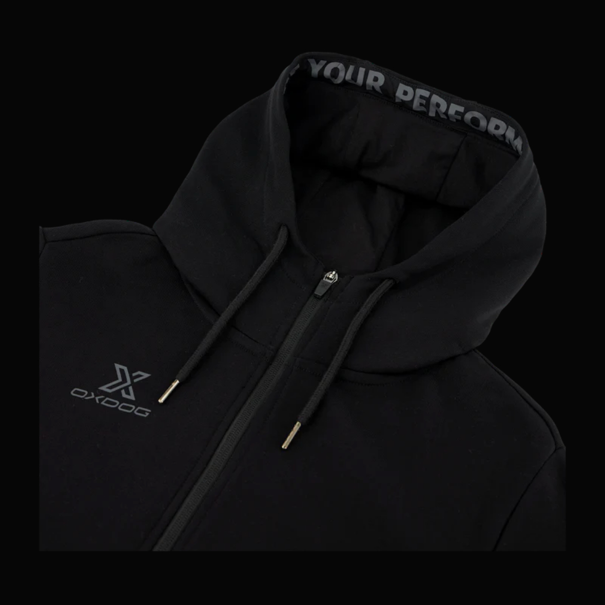 SEATTLE ZIP HOODIE Black